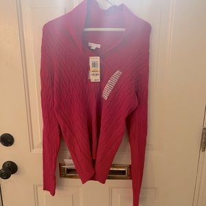 NWT Charter Club pink sweater